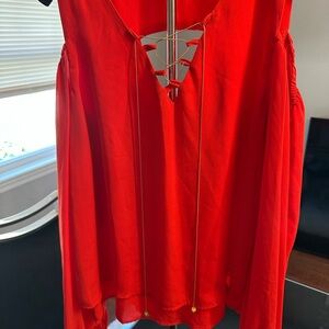 Elegant Red Women's Top